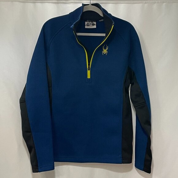 MEN'S SPYDER  Pullover Sport Fleece - Blue - S - Picture 1 of 10